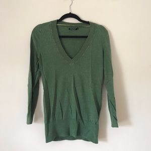Green V neck Top